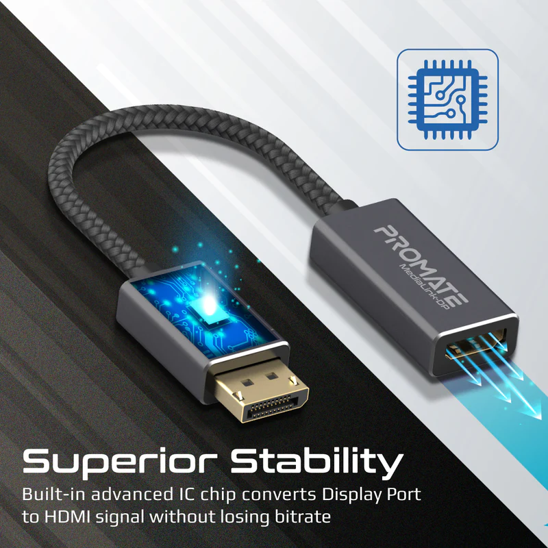 PROMATE MEDIALINK-DP 4K@60Hz High Definition DisplayPort to HDMI Adapter PROMATE MEDIALINK-DP 4K@60Hz High Definition DisplayPort to HDMI Adapter